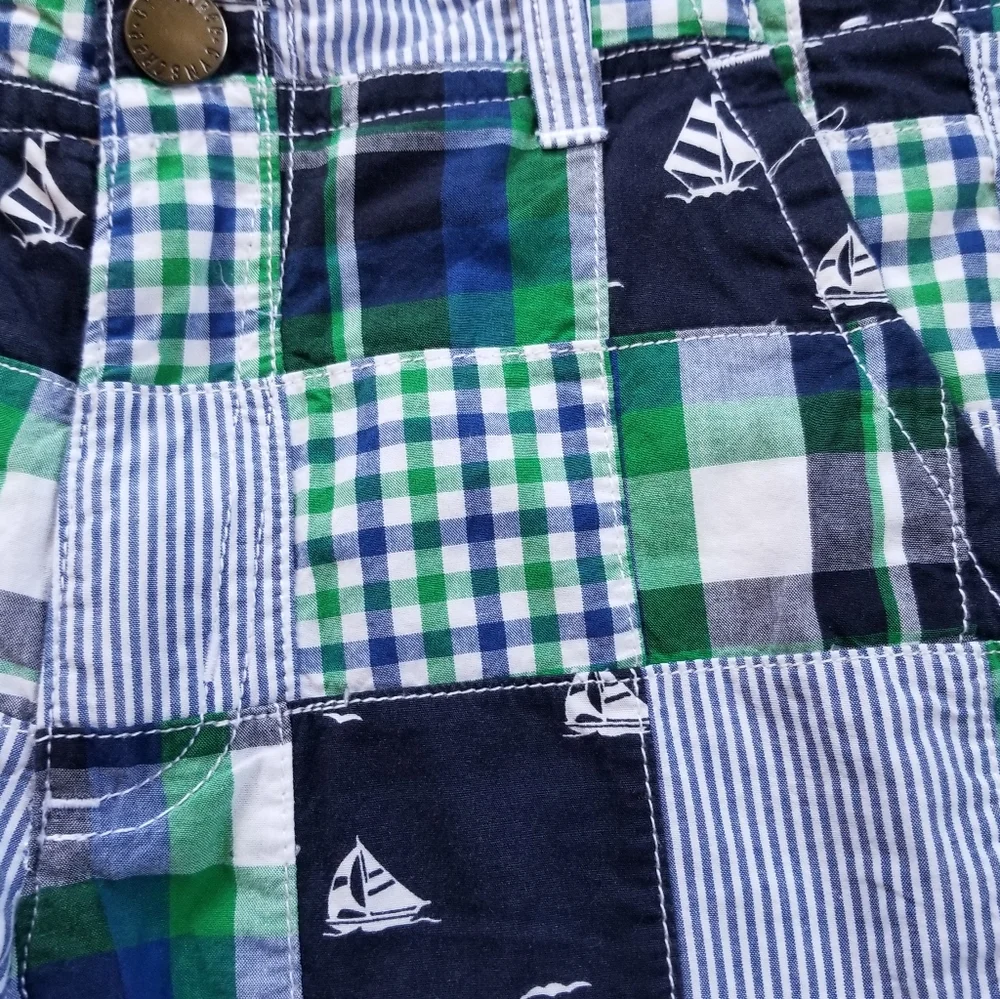 Gymboree Plaid Patch Prep Shorts